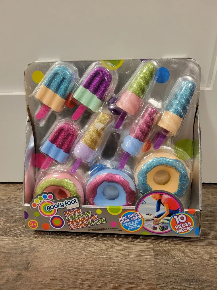 Ice Cream and Doughnut Deluxe Chalk Set - New