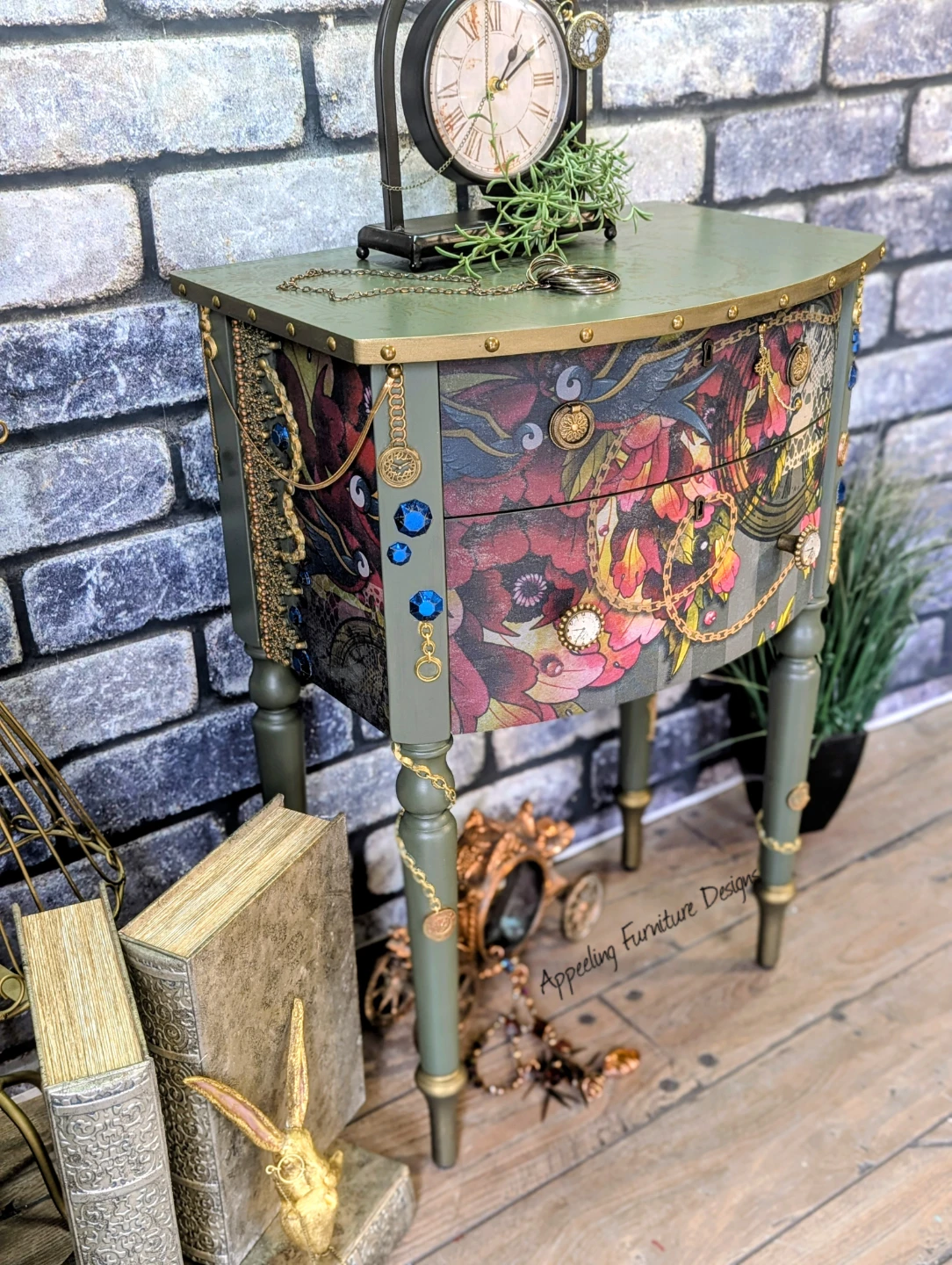 Artistically Refurbished Accent Table - photo 2
