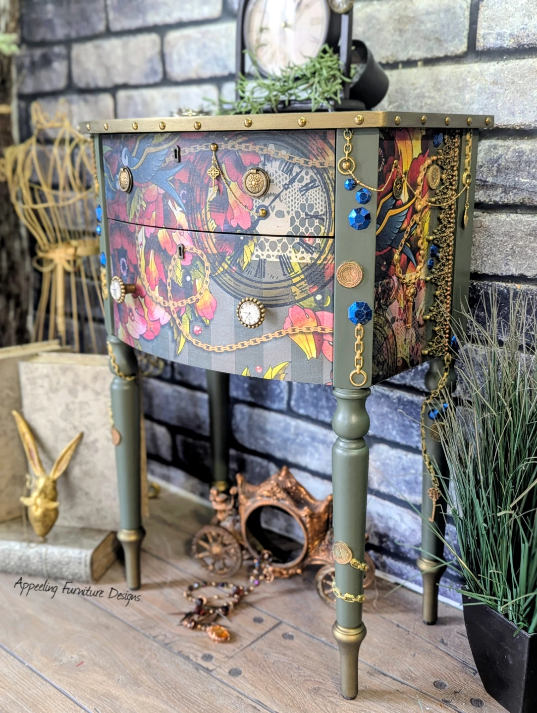 Artistically Refurbished Accent Table - photo 3