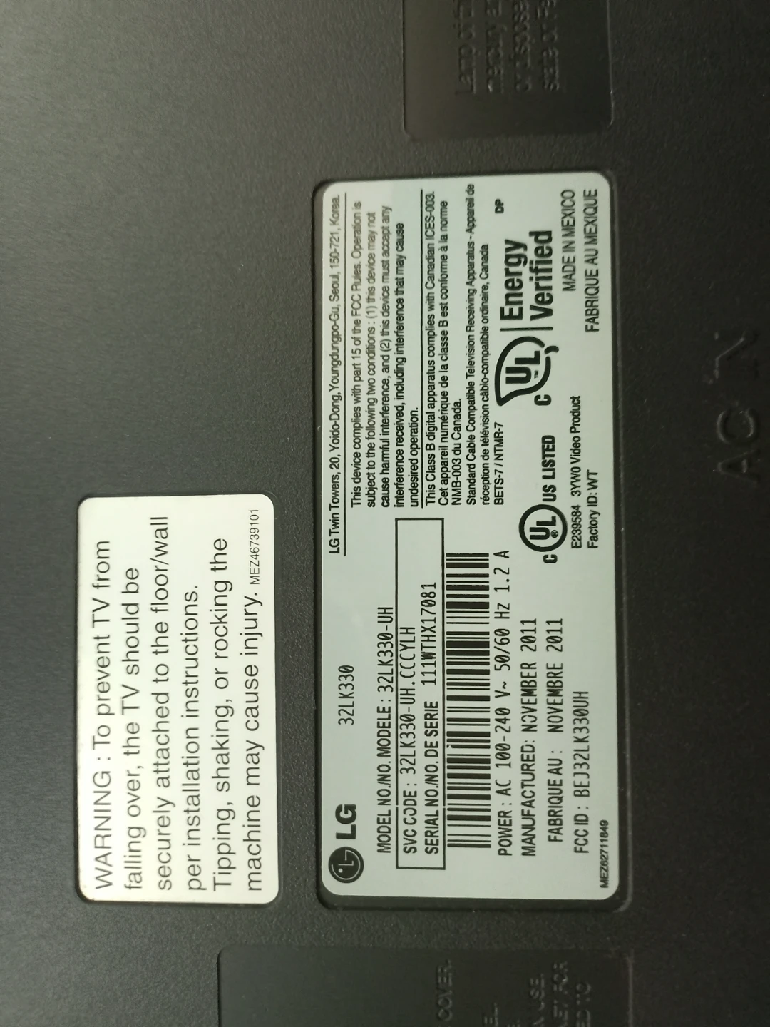LG 32 inch HD TV very loud sound good condition - photo 3