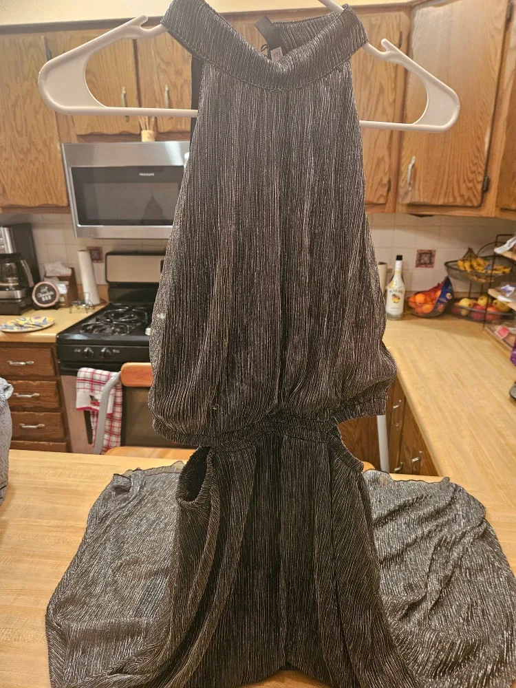 Fun & Flirt Metallic Dress - Size S