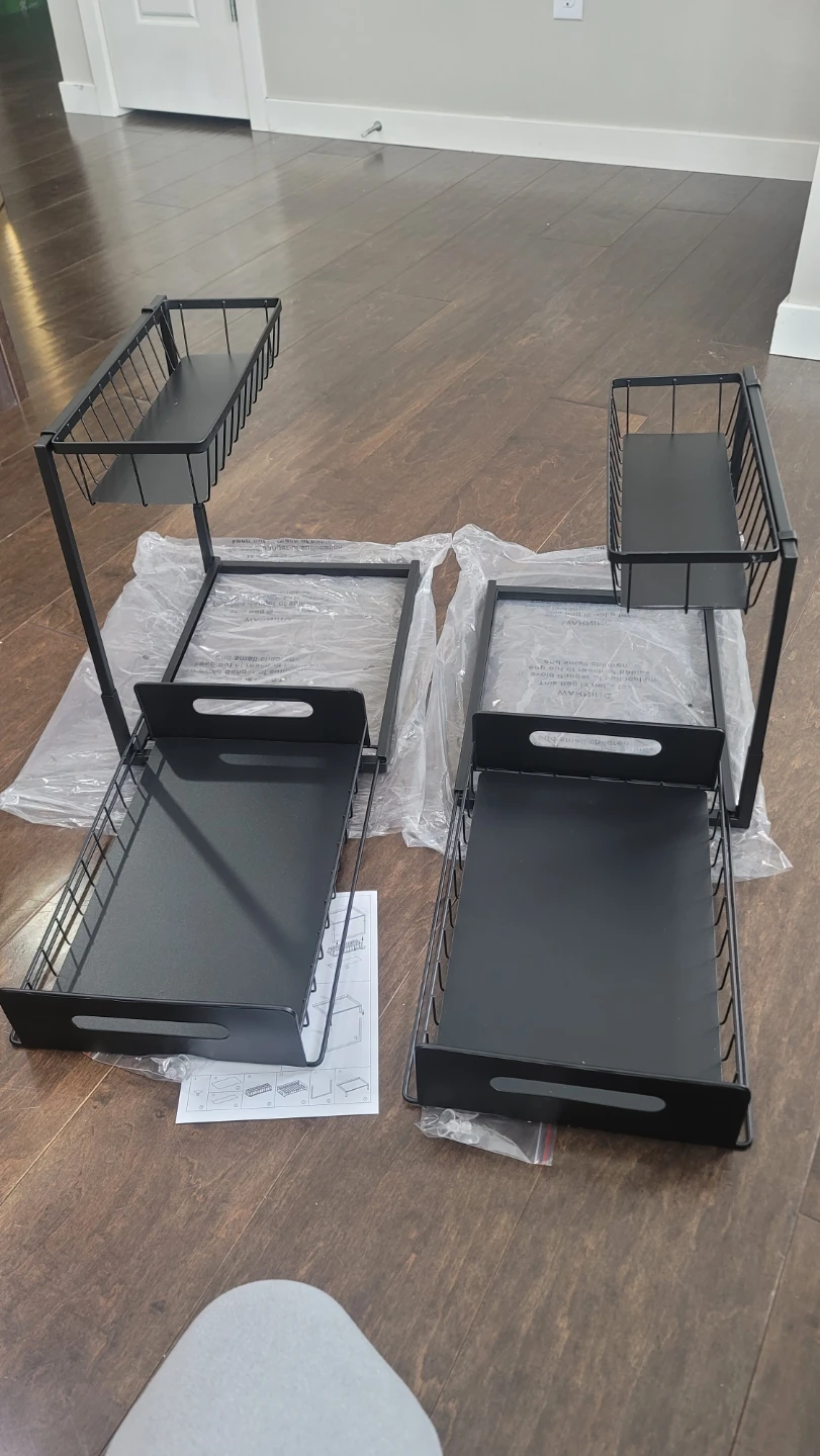 New Black 2-Tier Under Sink Organizer - photo 5