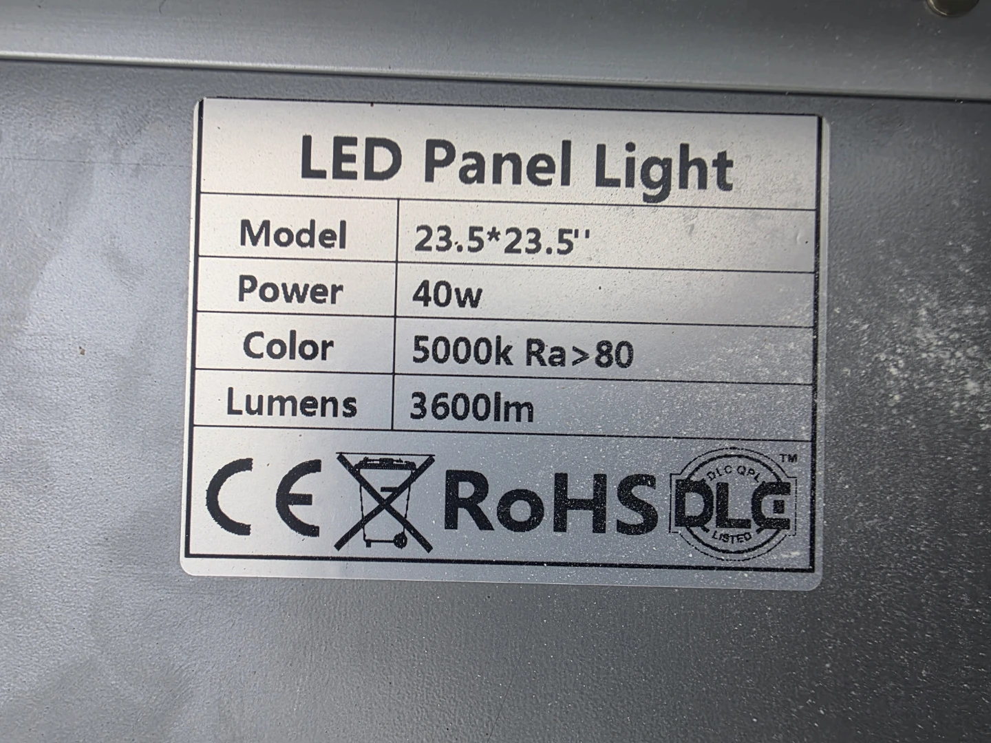 4 pieces of LED Panel Light 23.5"x23.5" - photo 2