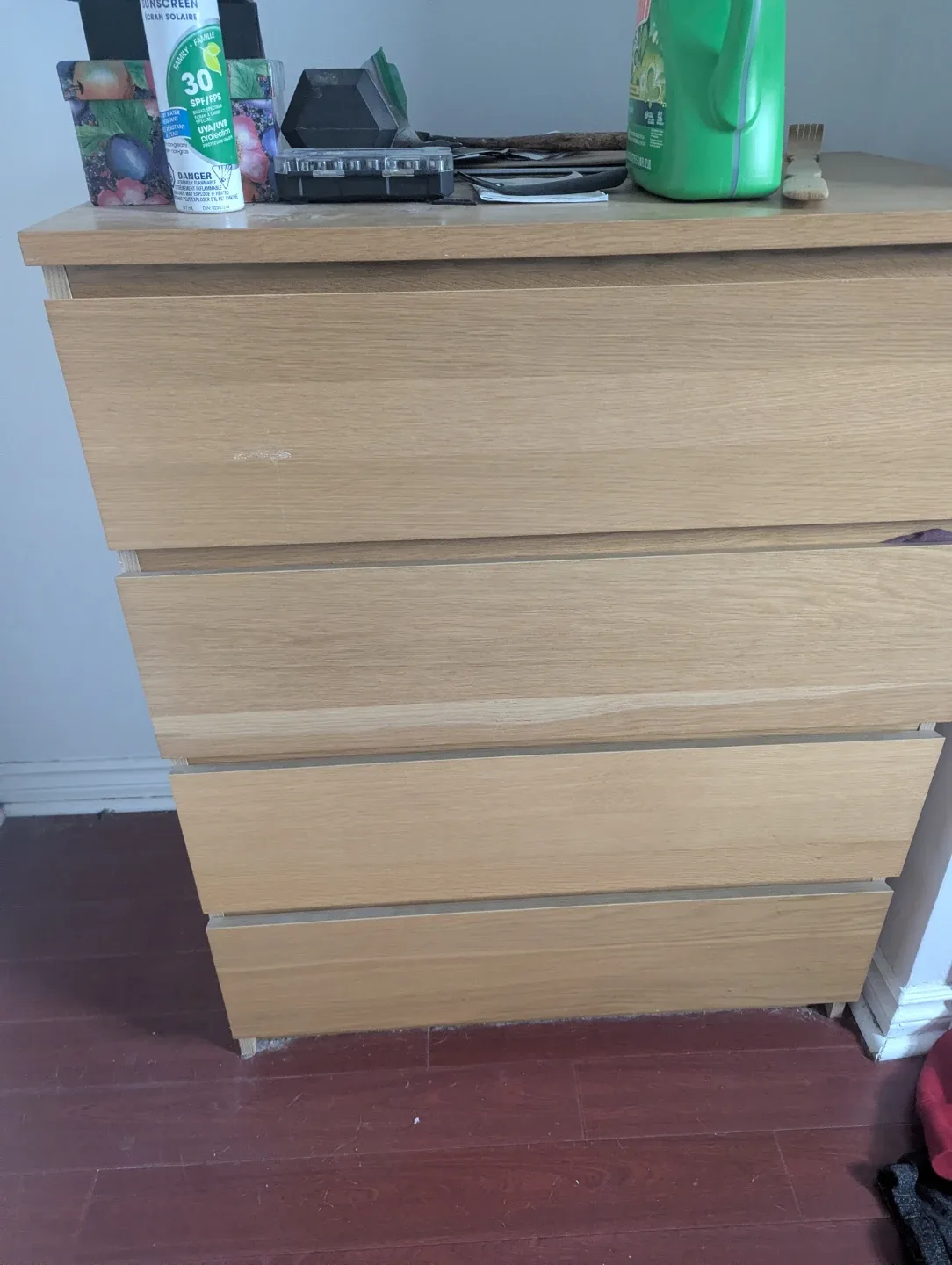 Ikea Wooden 4-Drawer Dresser