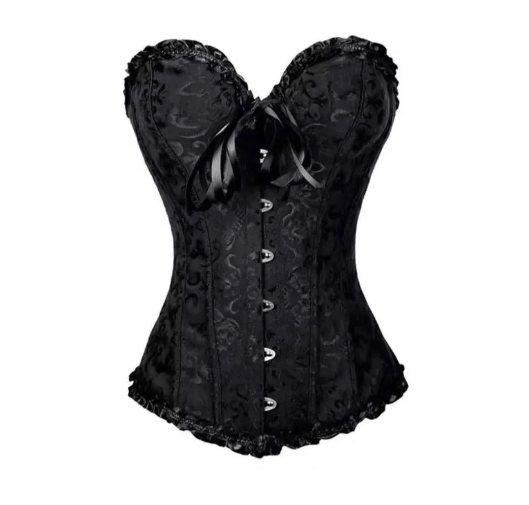 Black Corset. Red / White