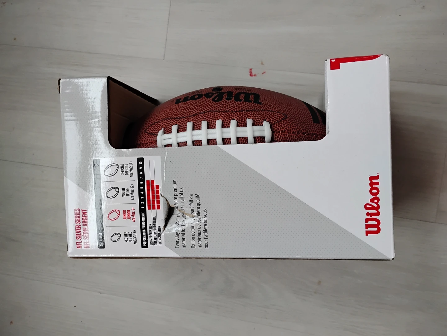 New Wilson NFL Silver Series Junior Football