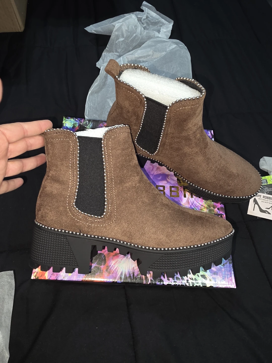 Cape Robbin Brown Ankle Boots Size 8