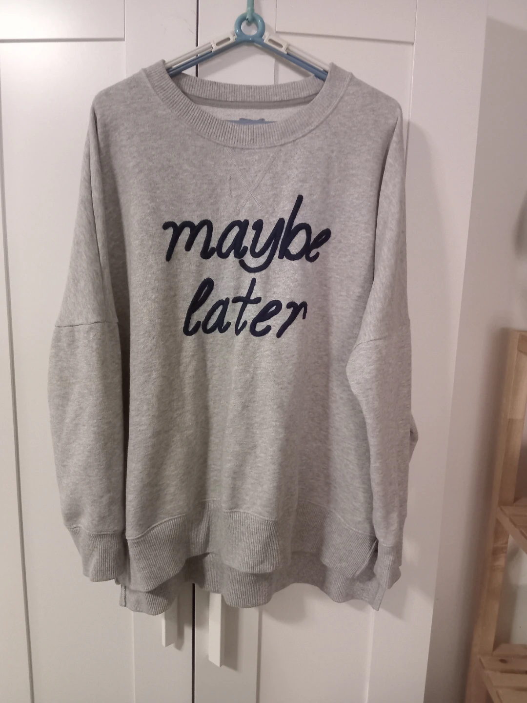 Aerie 'Maybe Later' Grey Sweatshirt - Size M