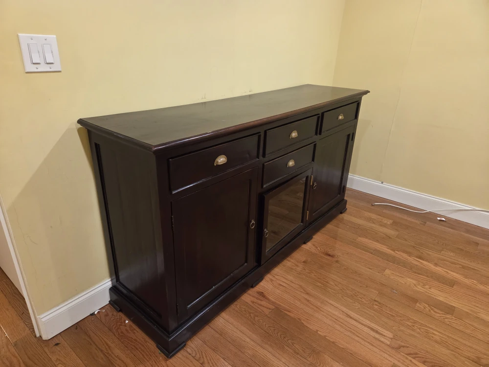 Dark Wood Sideboard Cabinet