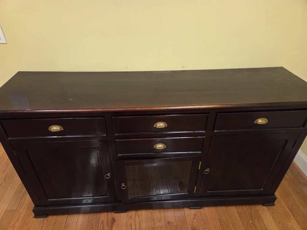 Dark Wood Sideboard Cabinet - photo 2