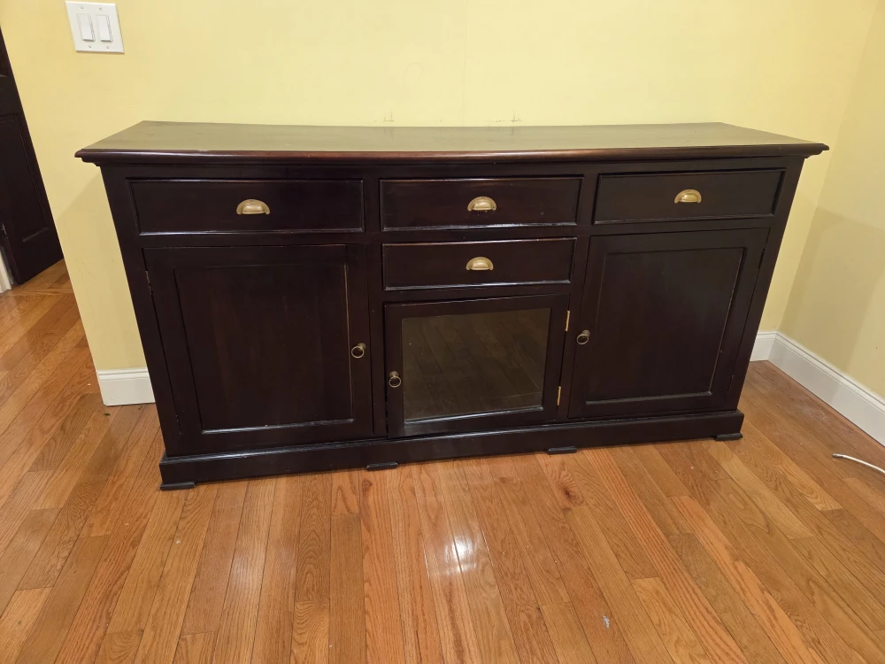 Dark Wood Sideboard Cabinet - photo 3