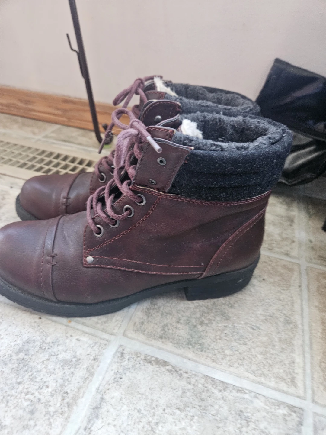 Call It Spring Burgundy Winter Boots