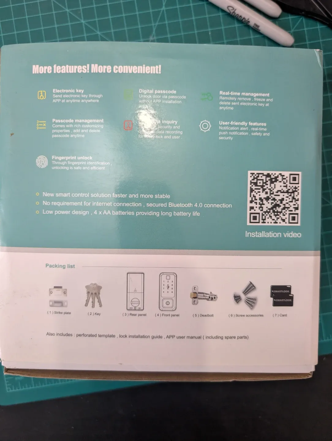 New Smart Deadbolt - Advanced Intelligent Door Lock #Cleanout image indicator(2)