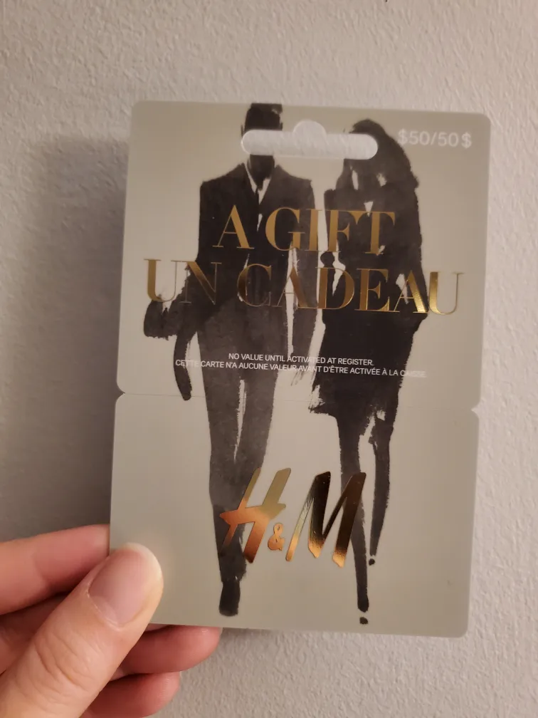 $50 worth gift card selling for $40