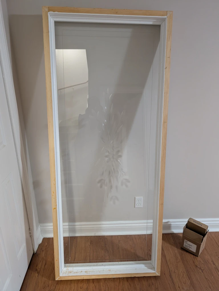 Wooden Framed Glass Window Panel