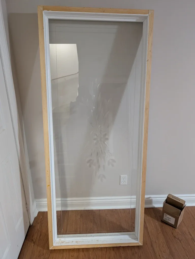 Wooden Framed Glass Window Panel