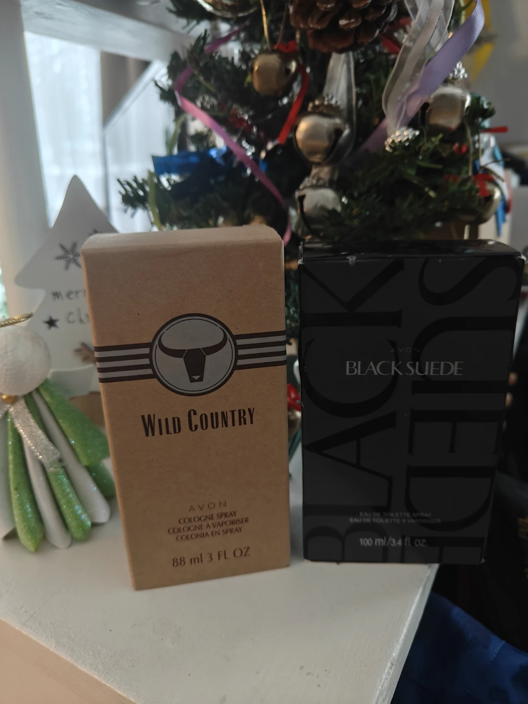 Avon Wild Country & Black Suede Cologne Set