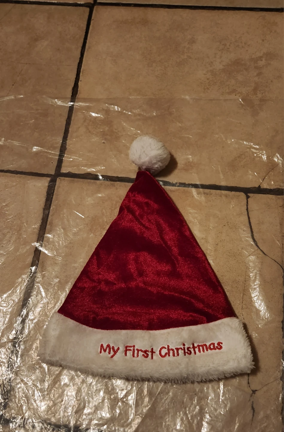 Little Me Santa Boots Size 3 & My First Christmas Hat