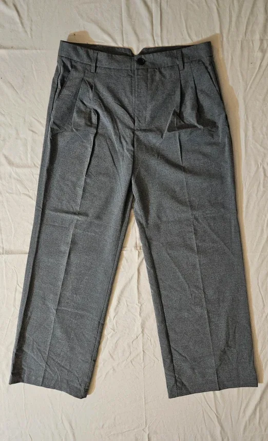 Women's Grey Pleated Pants