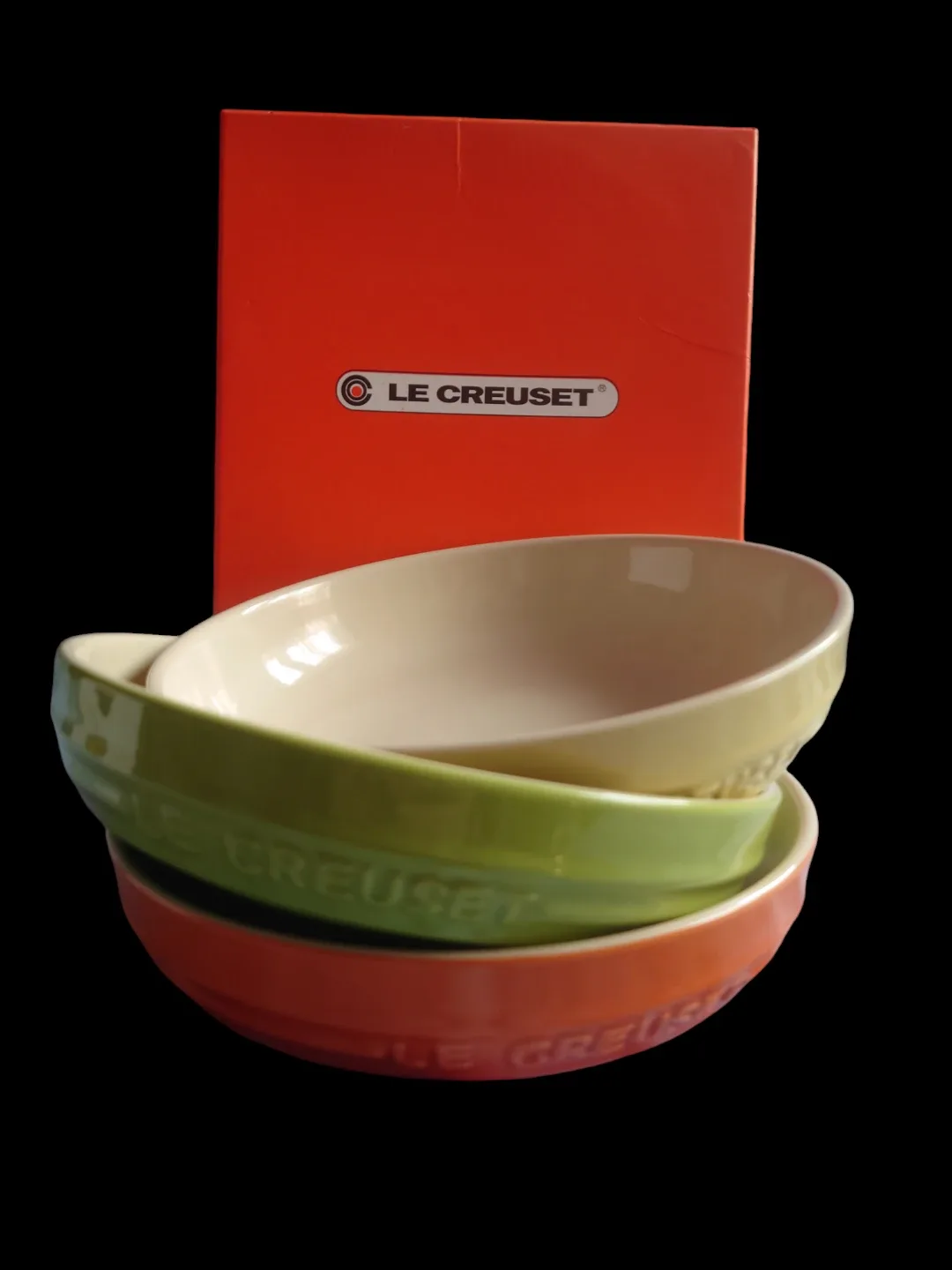 Le Creuset Stoneware Oval Dishes - Set of 3