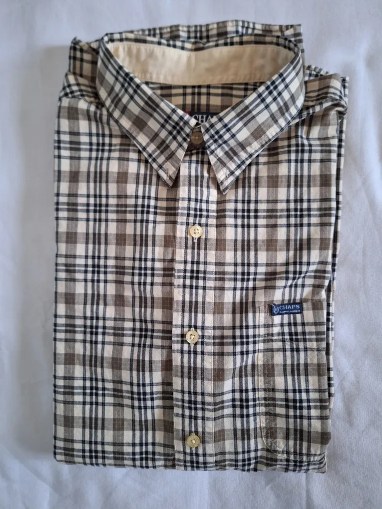 #Cleanout Chaps Ralph Lauren Plaid Button Down - L/G