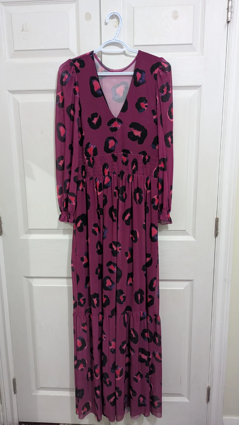 Leopard Print Maxi Dress - Size Small-Medium (Imported-Brazil)
