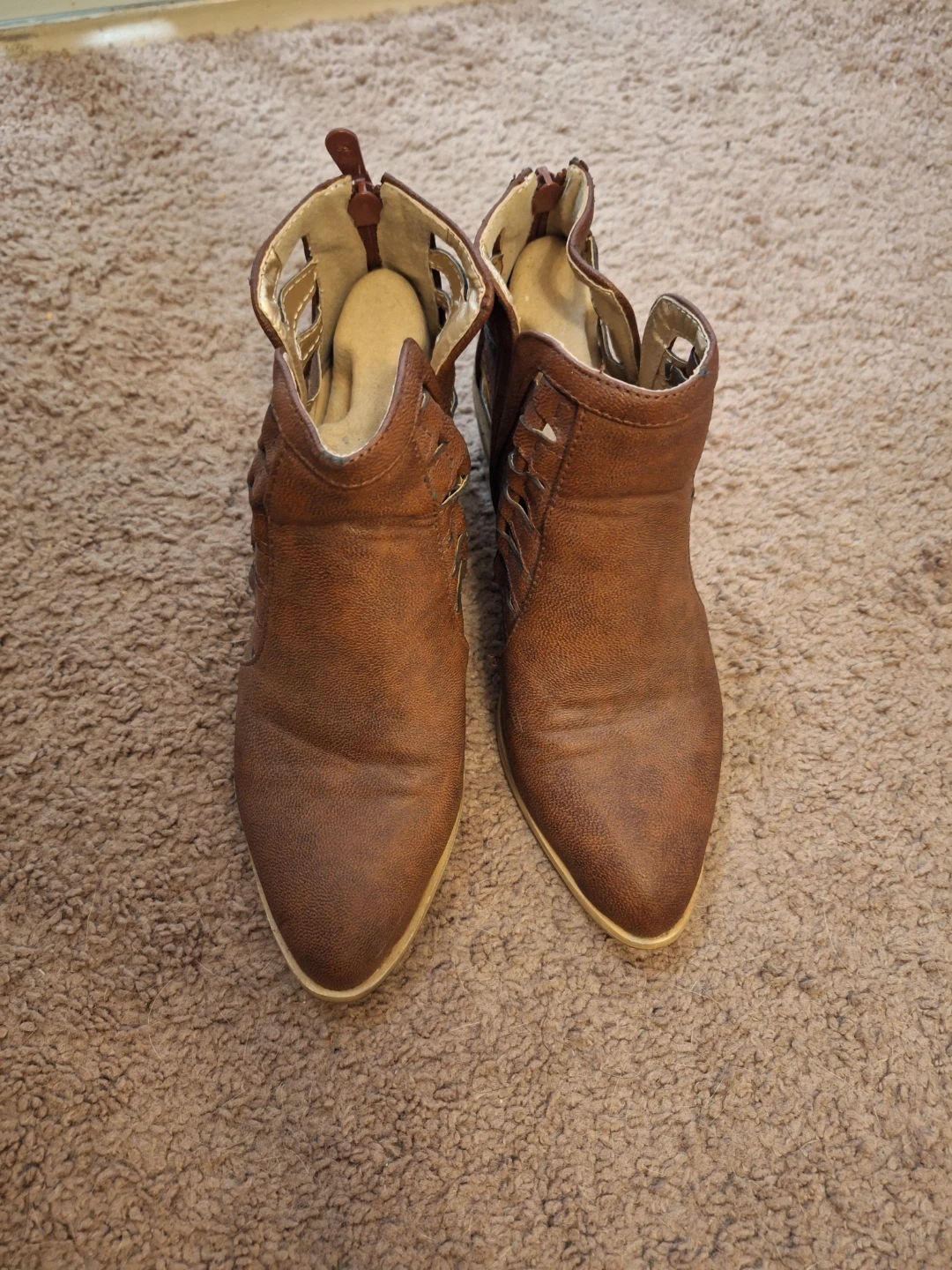 Brown Ankle Boots size 36 Female