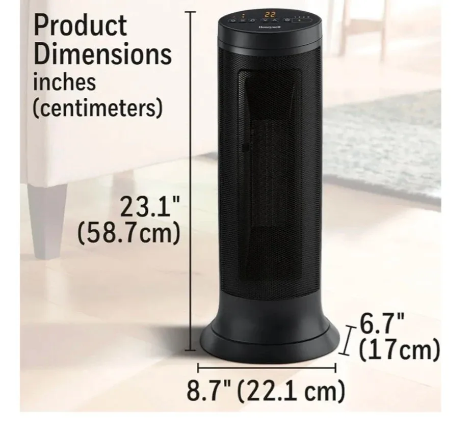 Honeywell Black Oscillating Tower Heater