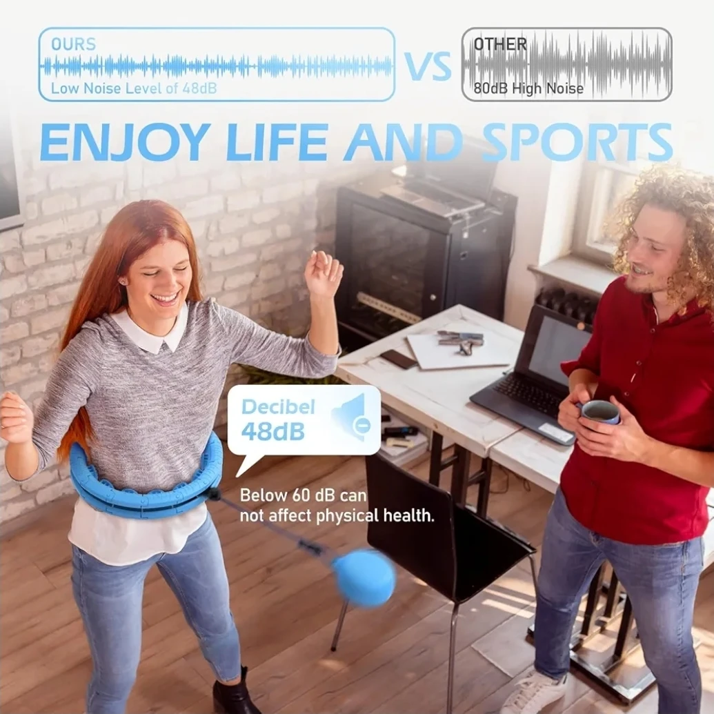 Aioibo Weighted Exercise Hoop - Sky Blue - photo 4
