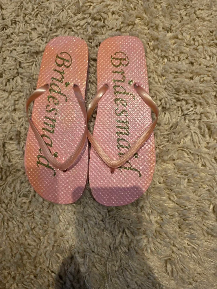 Bridesmaid Pink Flip Flops
