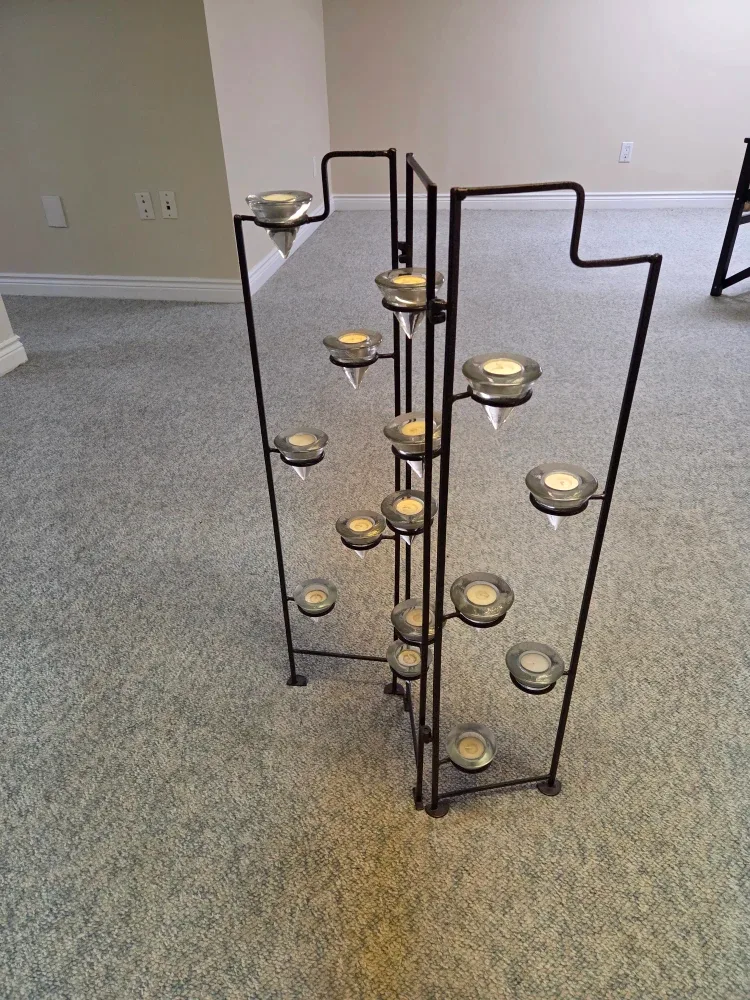 # Cleanout  Metal Candle Holder