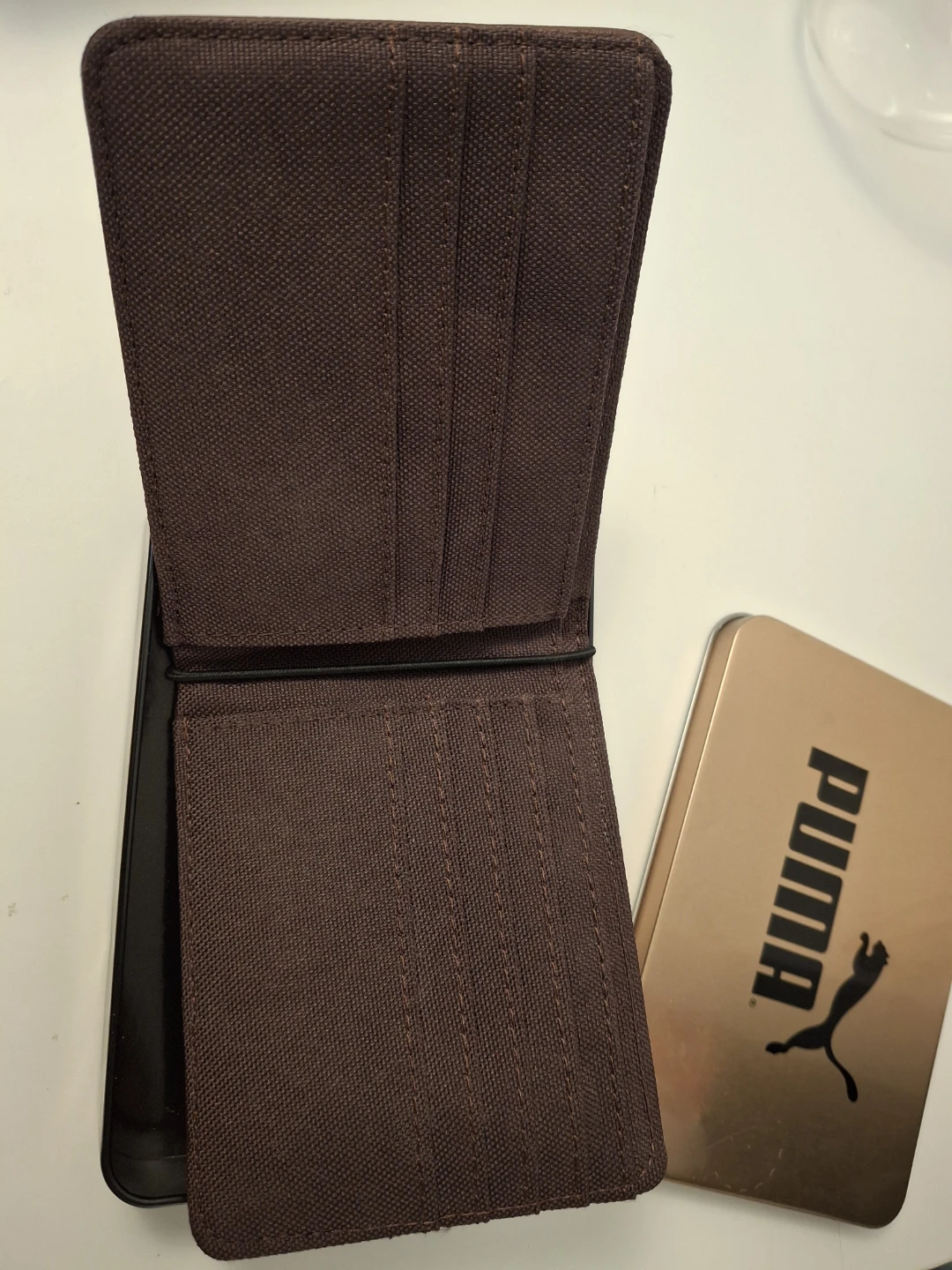 Puma Brown Wallet. New in a tin box. - photo 3
