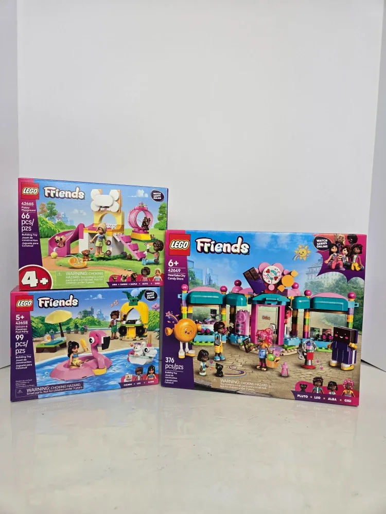 3 brand new sealed lego playsets  42649, 42658, 42665