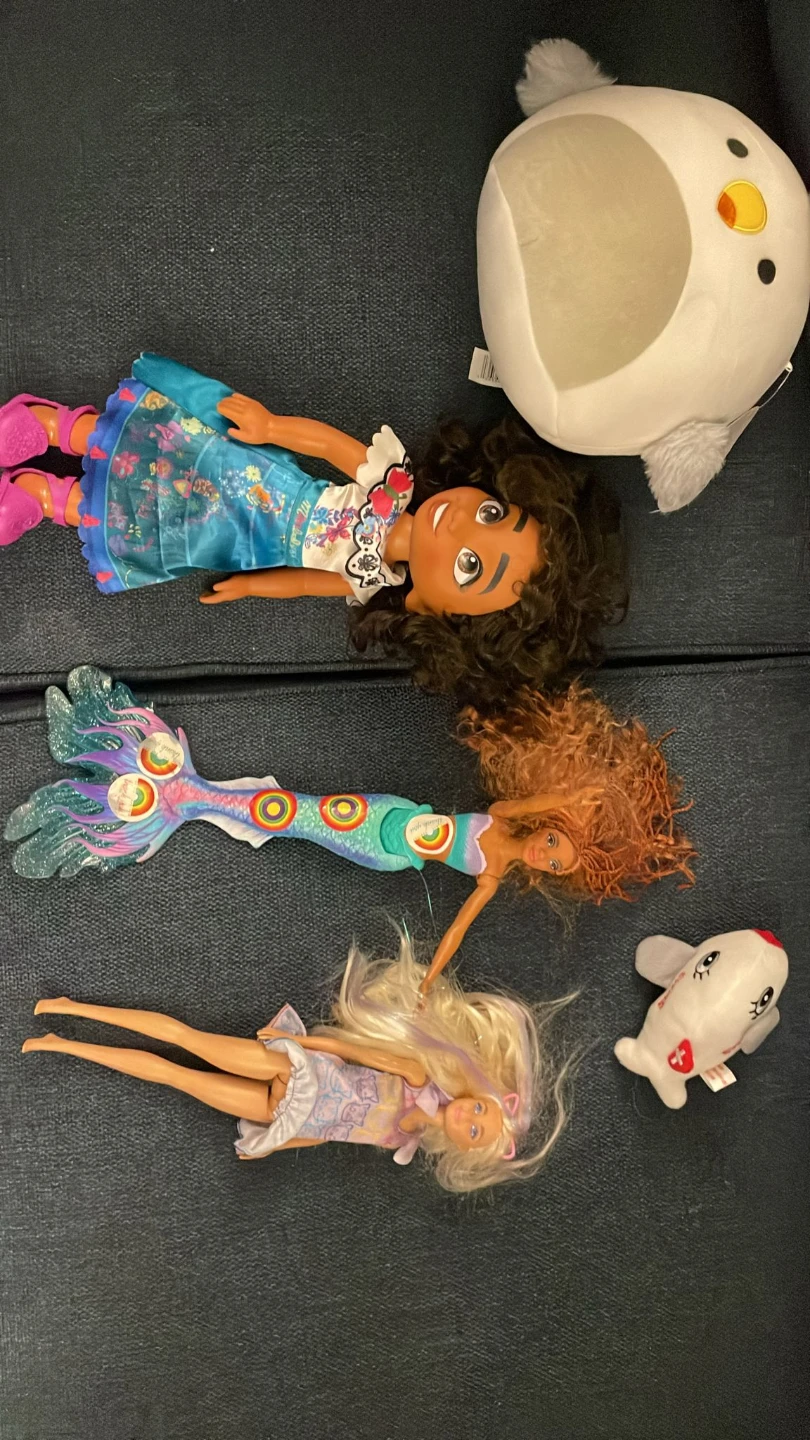 Assorted Dolls and Plush Toys