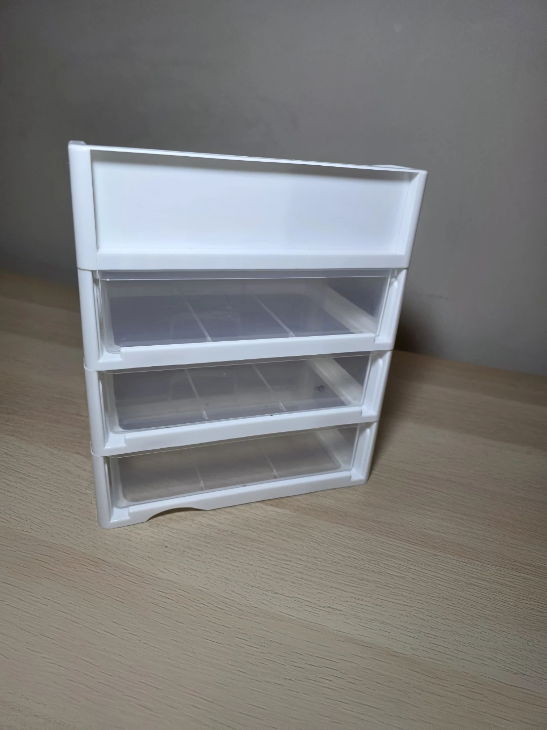 White Plastic 3-Drawer Organizer - cosmetic caddy - photo 3