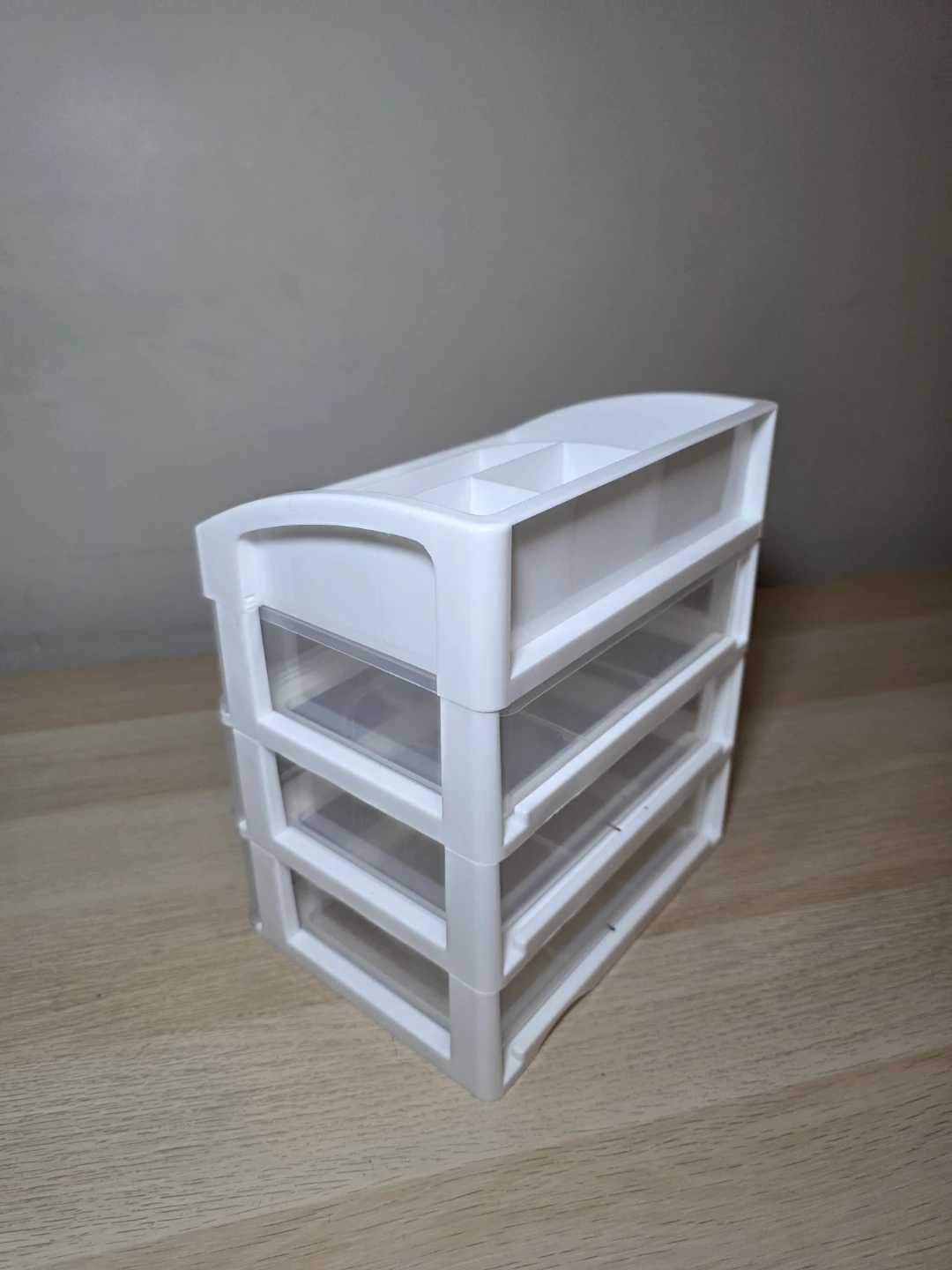 White Plastic 3-Drawer Organizer - cosmetic caddy - photo 5