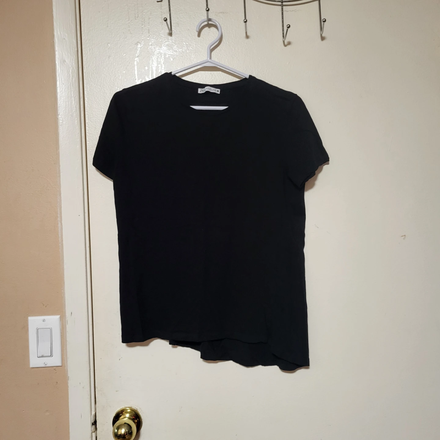 ZARA Black T-Shirt - Size Small
