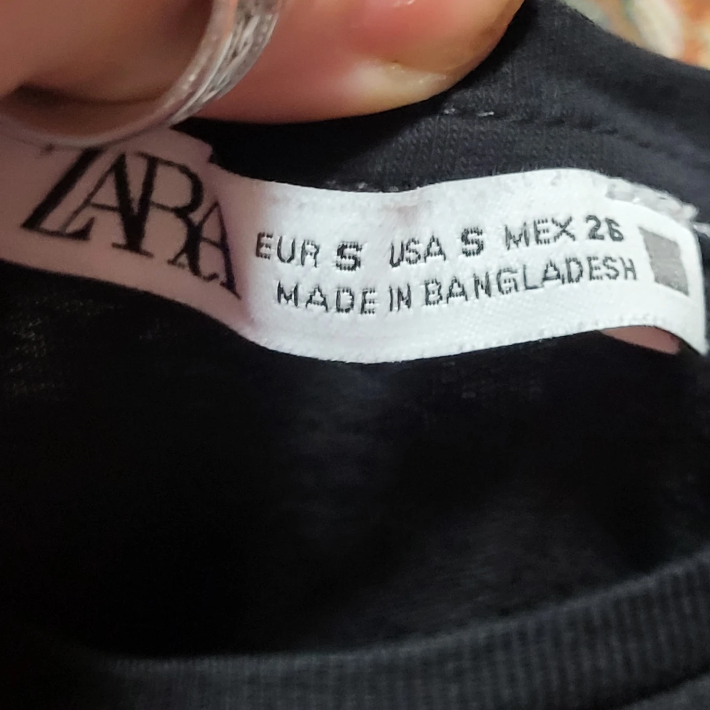 ZARA Black T-Shirt - Size Small - photo 3