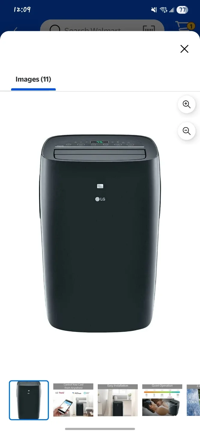 LG LP0821GSSM Portable Air Conditioner