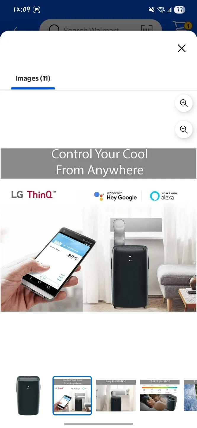 LG LP0821GSSM Portable Air Conditioner image indicator(2)