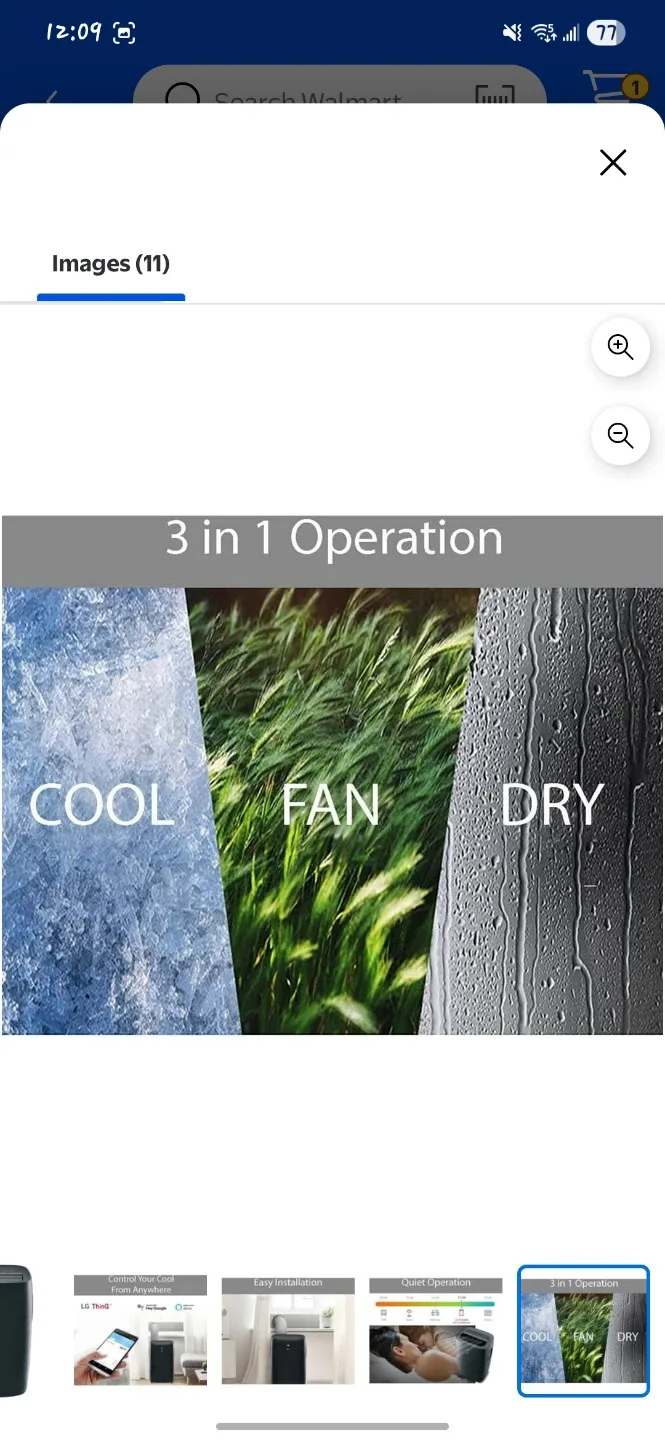 LG LP0821GSSM Portable Air Conditioner image indicator(4)