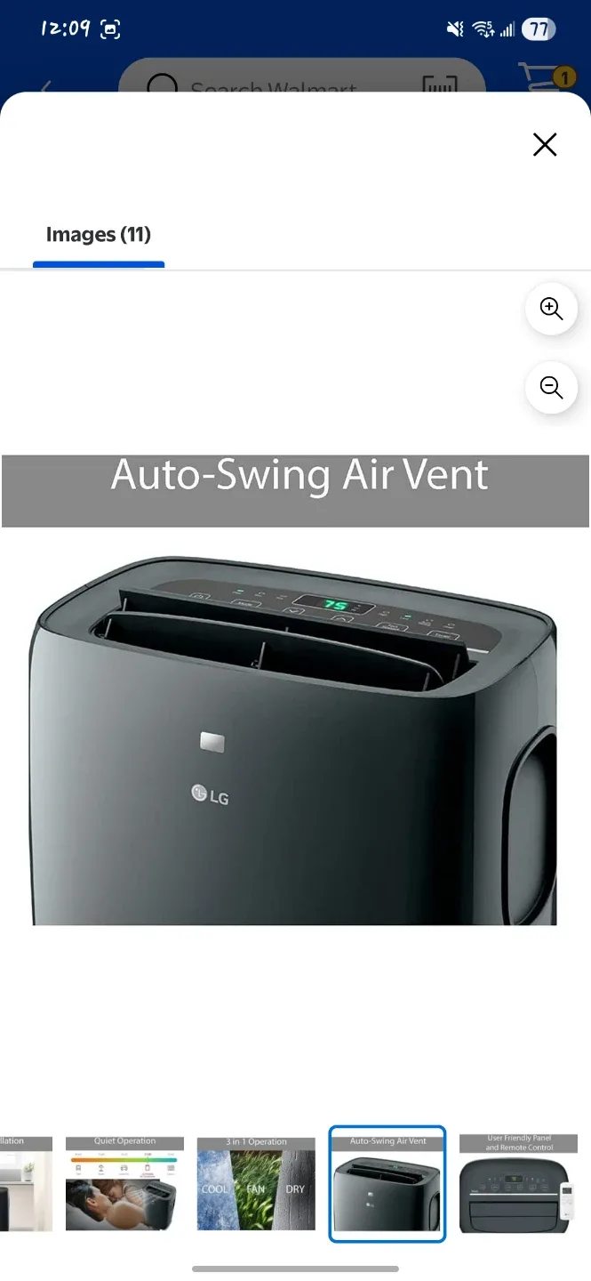 LG LP0821GSSM Portable Air Conditioner image indicator(5)