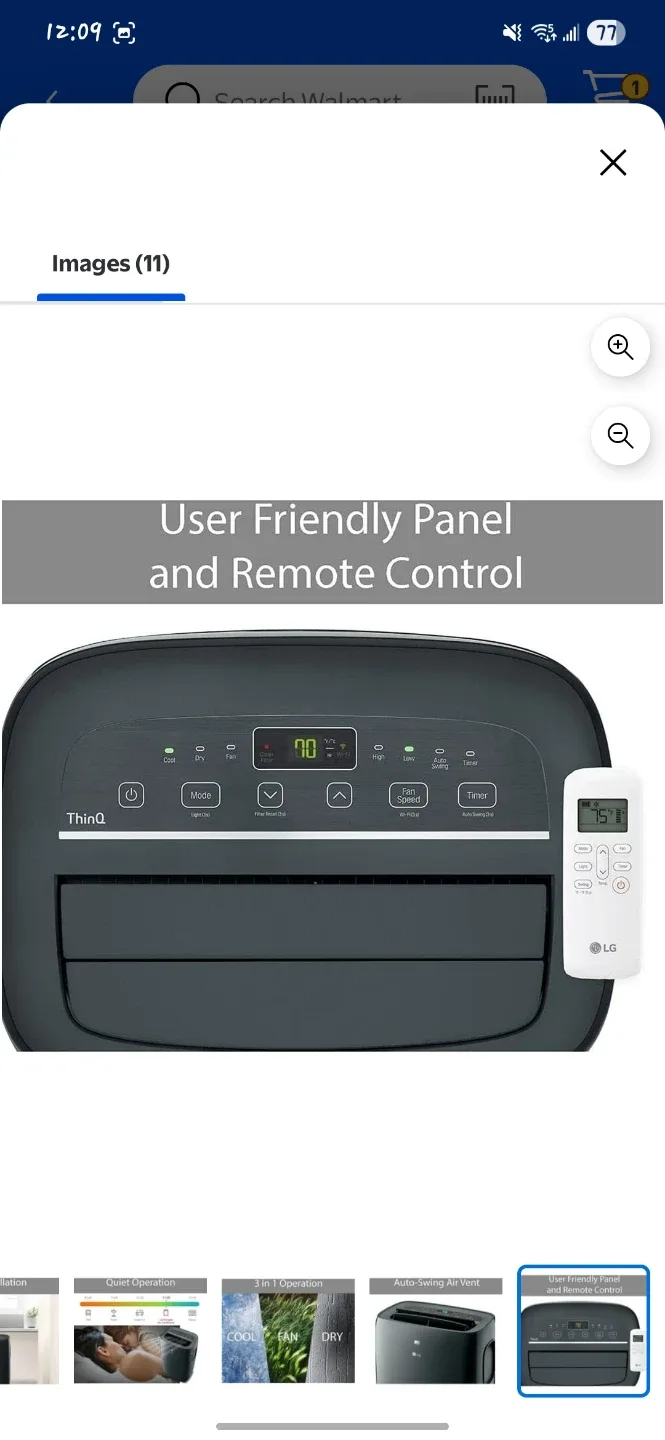 LG LP0821GSSM Portable Air Conditioner image indicator(6)