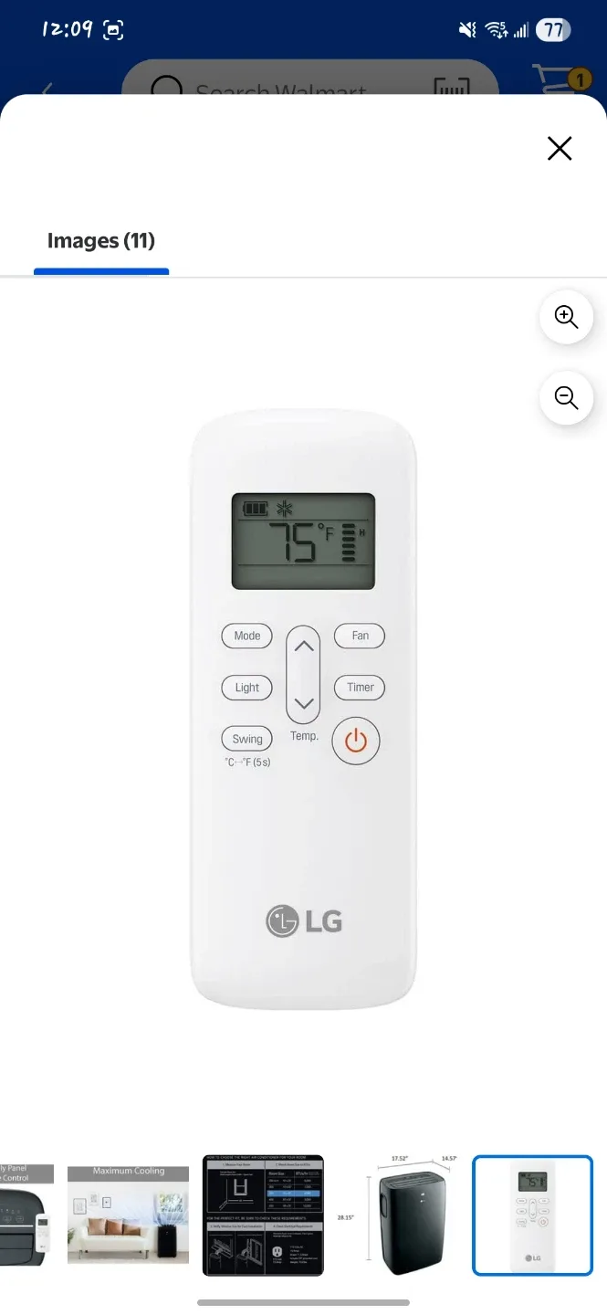 LG LP0821GSSM Portable Air Conditioner image indicator(8)