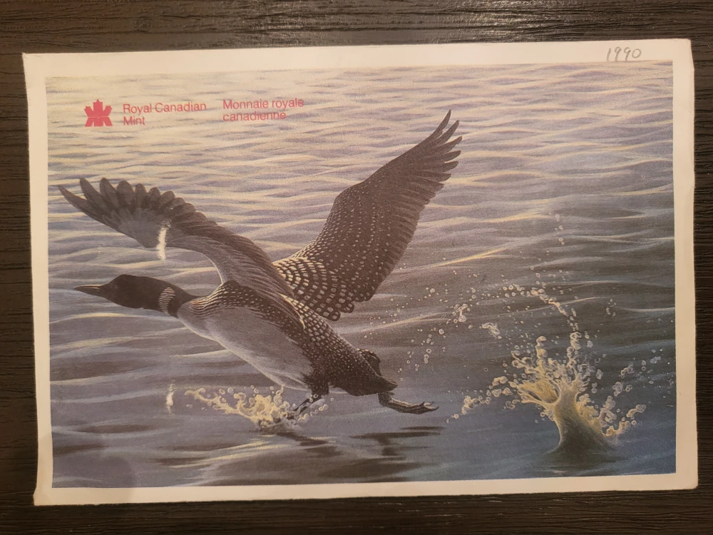 1990 Royal Canadian Mint Uncirculated Coin Set - photo 2