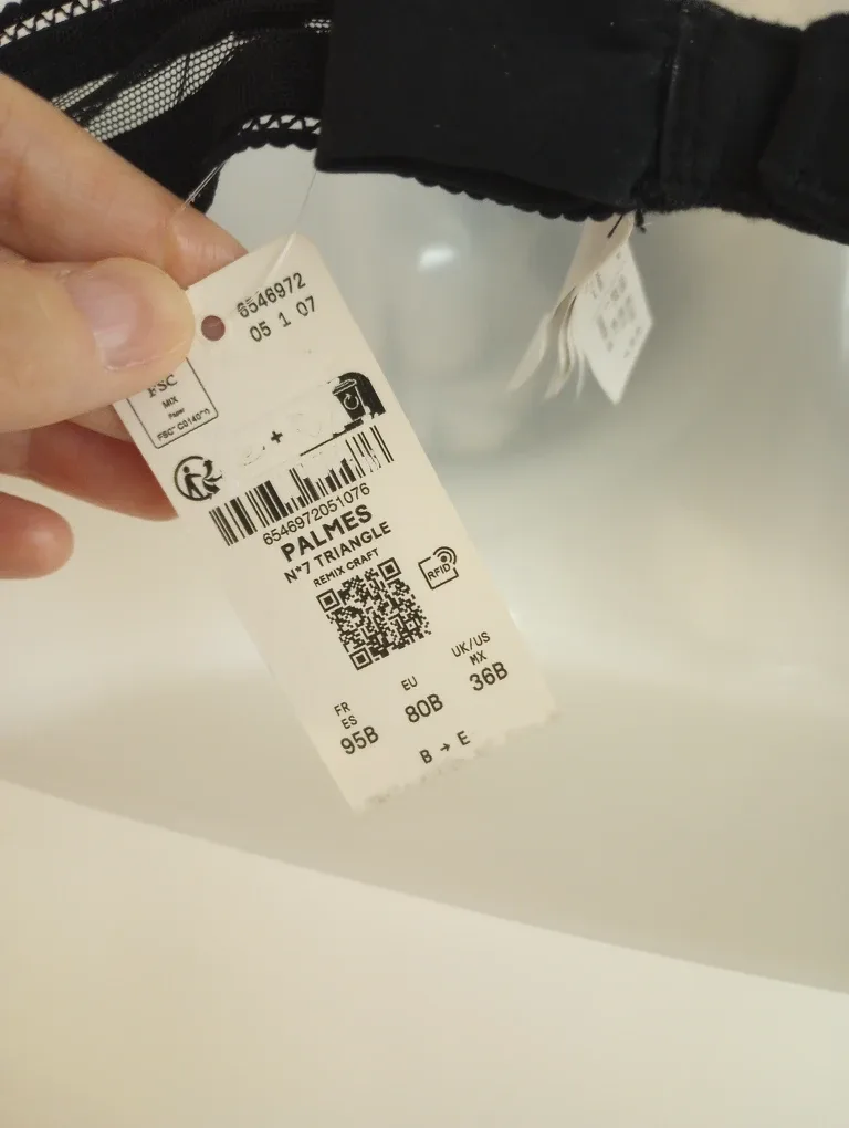 NWT Etam Triangle Bra 36B image indicator(6)