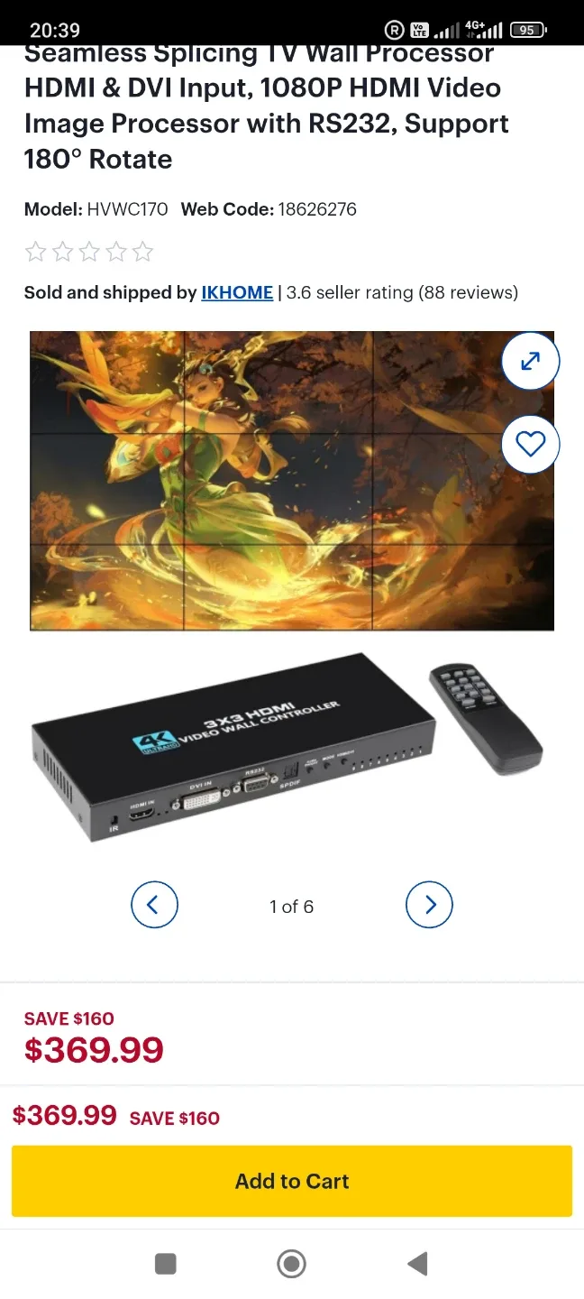 4K 3x3 HDMI Video Wall Controller HVWC170 image indicator(4)