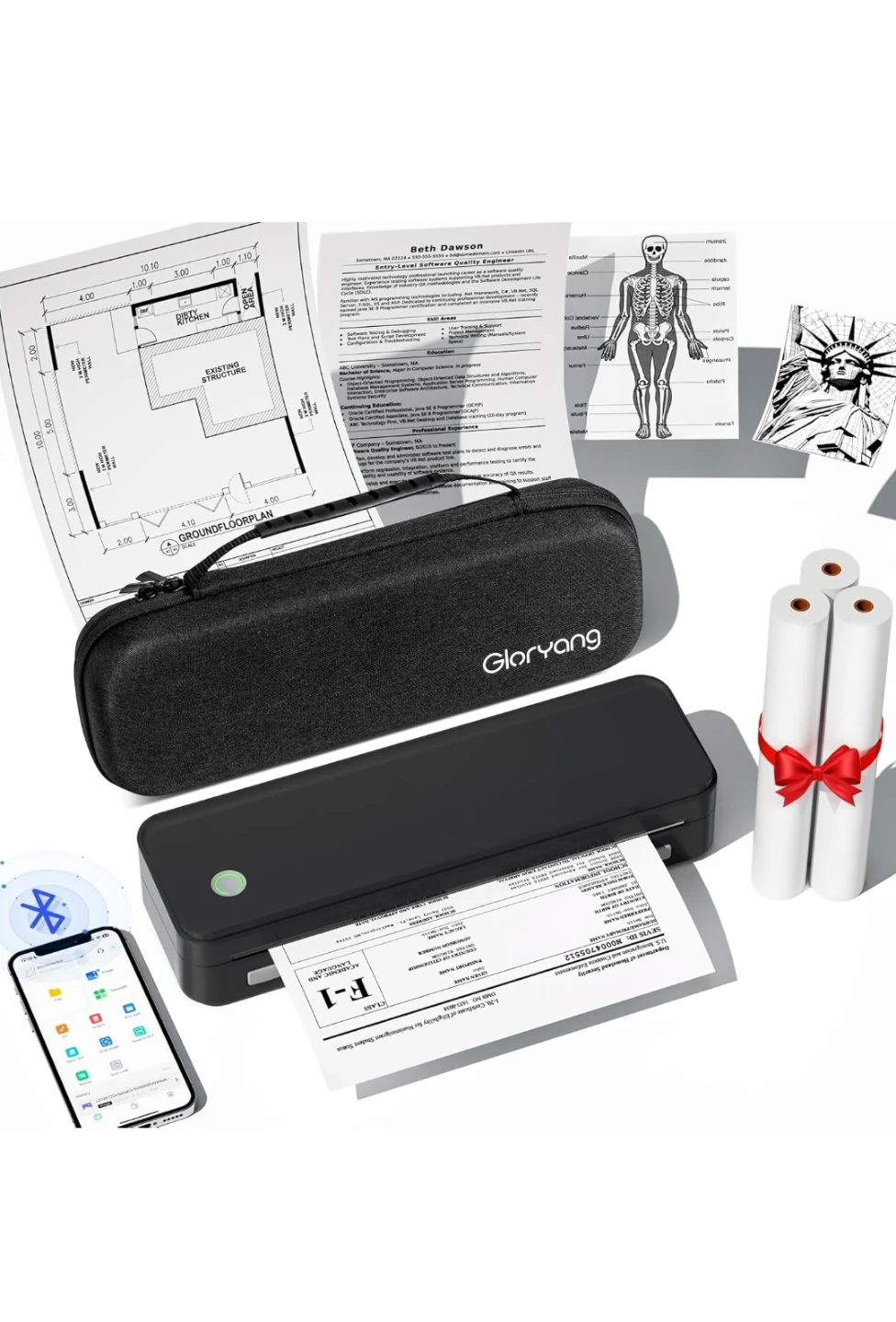 Gloryang Portable Mobile Printer
