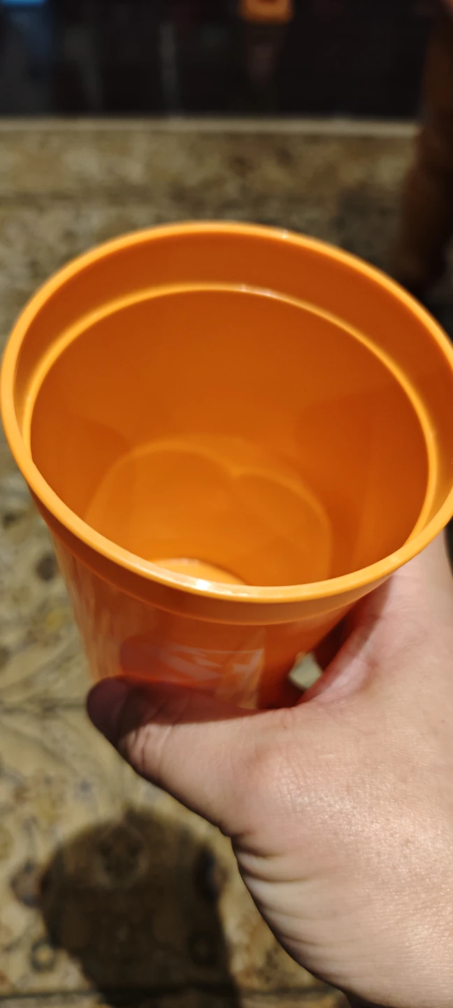 Home Depot Orange Plastic Cup - photo 2