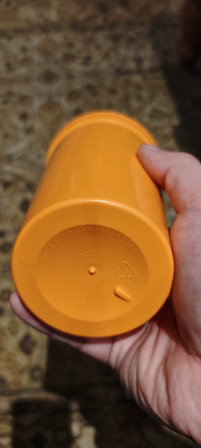Home Depot Orange Plastic Cup - photo 3